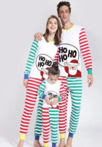 Christmas Family Wear Printed Loungewear Pajama Two-piece Set