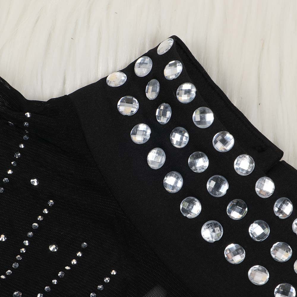 Dreamy strapless long beaded see through tight corset shimmering and dazzling, slim lace up with diagonal pleats and side slits Prom Dresses main image 0