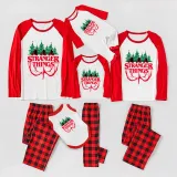 Christmas Family Wear Cartoon Plaid Print Loungewear Pajama Set
