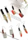 Style Funny Acrylic Punk Killer Knife Kitchen Knife Earrings Studs