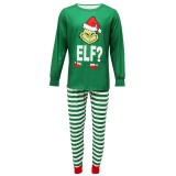 Autumn And Winter Home Wear Family Pajamas Set Christmas Hat Parent-Child Outfit
