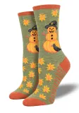 Halloween Creative Funny Pumpkin Jacquard Trendy Socks For Men And Women Mid-Calf Socks