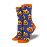 Halloween Creative Funny Pumpkin Jacquard Trendy Socks For Men And Women Mid-Calf Socks
