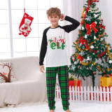New Year's Parent-Child Family Outfits Spring And Autumn Letter Printed Christmas Pajamas Set For The Whole Family