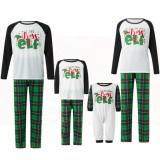 New Year's Parent-Child Family Outfits Spring And Autumn Letter Printed Christmas Pajamas Set For The Whole Family