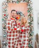 Christmas Family Wear Plaid Print Loungewear Pajama Set