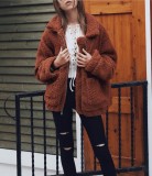 Faux Fur coat for womenautumn and winter plush Casual coat