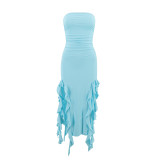 Summer strapless jellyfish sashes sexy dress women's clothing