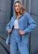 Women Fall Button Long Sleeve Shirt and Pant Two-piece Set