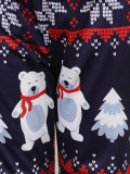 Christmas Family Wear Snowman Print Pajama Set