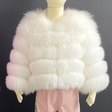 Children's winter warm Faux fur long sleeve jacket