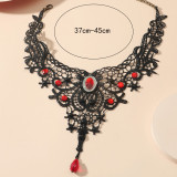 Accessories Style Gothic Collarbone Fashion Women's Necklace Lace Alloy Choker Bridal Accessories