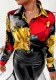 Women's Tops Spring Autumn Long Sleeve Button Digital Printed Shirt
