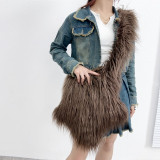 Fashion Girl Furry Messenger Bag