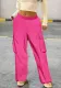 Women Casual Sports Solid Loose Drawstring Cargo Pants