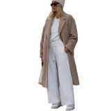 Women Autumn and Winter Warm Long Sleeve Turndown Collar Jacket