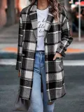 Women Long Sleeve Pocket British Style Jacket