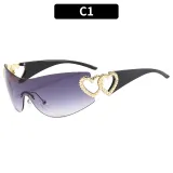Sunglasses Rimless One-Piece Sunglasses For Women