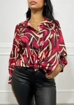Loose Digital Printed Spring And Autumn Batman Long-Sleeved Comfortable Casual Shirt For Women