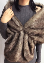 Women Faux furry shawl jacket