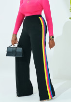 Color Block Side Stripe Women's Trousers