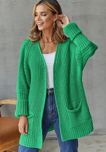 Knitting Sweater Women's Casual Style Loose Coat Plus Size Casual Cardigan