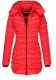 Slim Hooded Zipper Cotton Padded Down Jacket For Women