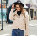 Autumn And Winter Women's Zipper Long Sleeve Fleece Patchwork Jacket For Women