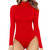 Women's Casual Basic Top Long Sleeve Tight Fitting Body