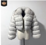 Long Sleeve Turndown Collar Faux Fur Women's Jacket
