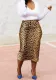 Women Casual Leopard Print Skirt