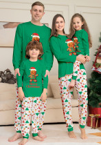 Christmas Cartoon Printed Parent-Child Family Pajamas Set