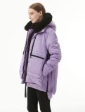 Casual Fashionable Autumn And Winter Hooded Mid-Length Cotton-Padded Down Jacket