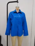 Autumn And Winter Fashionable Long Sleeve Women's Pu Shirt Women's Leather Jacket