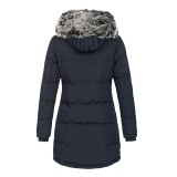 Women's Autumn And Winter Hooded Warm Slim Cotton Padded Solid Color Jacket