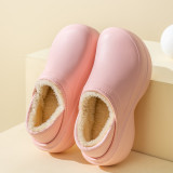 Autumn And Winter Raised Sole Waterproof Women's Home Slippers