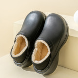 Autumn And Winter Raised Sole Waterproof Women's Home Slippers