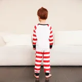 Family Wear striped print Pajama two-piece set