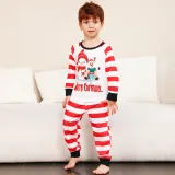 Family Wear striped print Pajama two-piece set