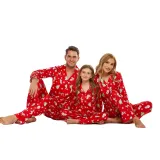 Christmas Family Wear Lounge Clothes Printed Pajama Two-piece Set