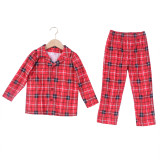 Christmas Family Wear plaid Pajama two-piece set