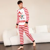 Family Wear striped print Pajama two-piece set