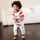 Family Wear striped print Pajama two-piece set