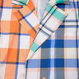 Women's Autumn Fashion Casual Multi-Color Plaid Patchwork Long Jacket