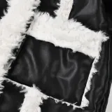 Fur Long Coat Street Lamb Wool Patchwork Winter Leather Coat Women's Trendy High-Quality Warm Jacket