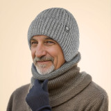 Autumn And Winter Fleece Ear Protection Knitting Hats For Men