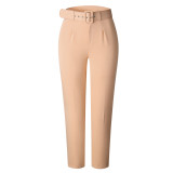 Women's Spring And Summer High Waist Casual Pants Slim Fit Set Career Women's Trousers Autumn Professional Pants