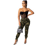 Women's Camouflage Trousers Casual Loose Cargo Pants