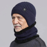 Autumn And Winter Fleece Ear Protection Knitting Hats For Men
