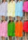 Spring And Summer Solid Color V-Neck Loose Embroidered Hollow Lace Dress